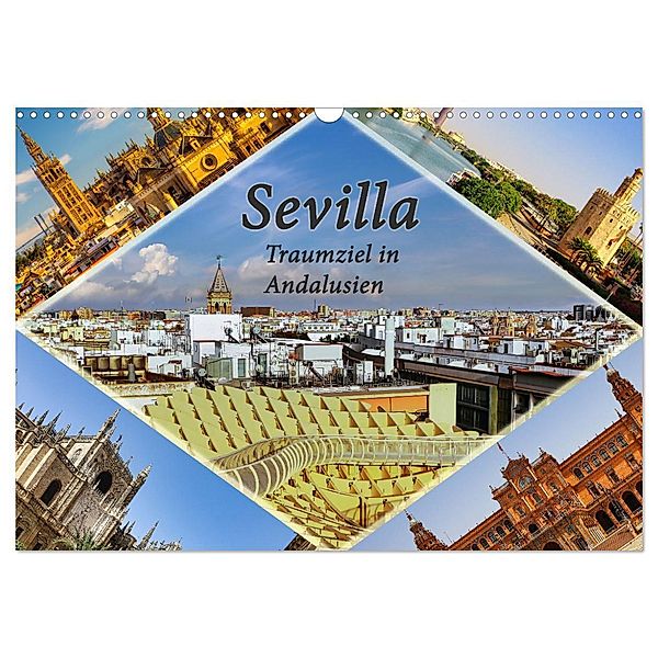 Sevilla - Traumziel in Andalusien (Wandkalender 2024 DIN A3 quer), CALVENDO Monatskalender, Paul Michalzik