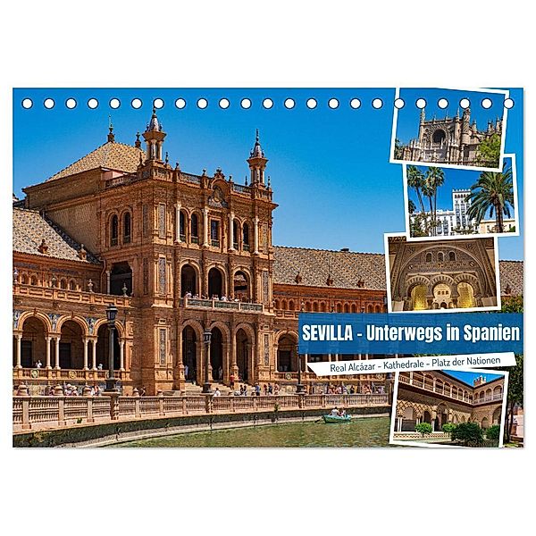 Sevilla - Unterwegs in Spanien (Tischkalender 2025 DIN A5 quer), CALVENDO Monatskalender, Calvendo, Astrid Ziemer