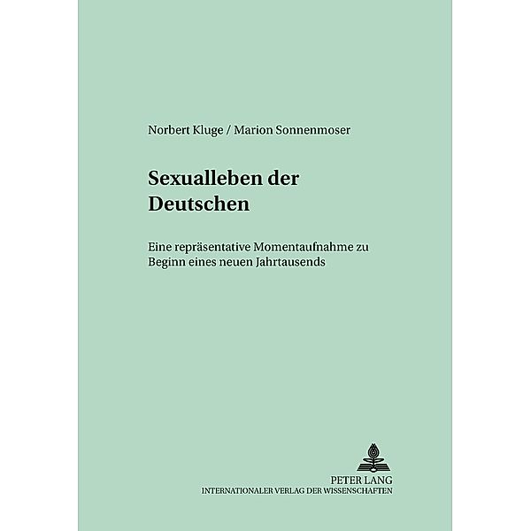 Sexualleben der Deutschen, Norbert Kluge, Marion Sonnenmoser