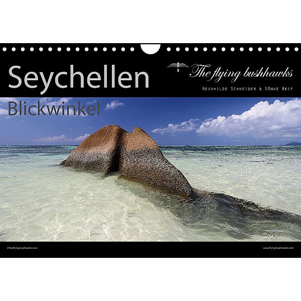 Seychellen Blickwinkel 2023 (Wandkalender 2023 DIN A4 quer), The flying bushhawks