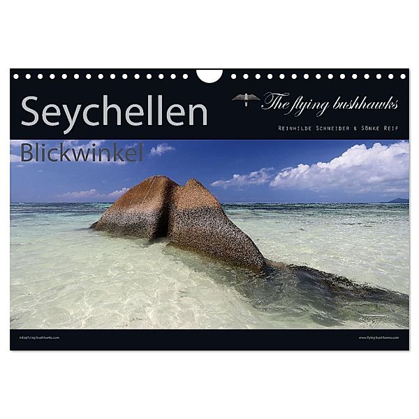 Seychellen Blickwinkel 2025 (Wandkalender 2025 DIN A4 quer), CALVENDO Monatskalender, Calvendo, The flying bushhawks