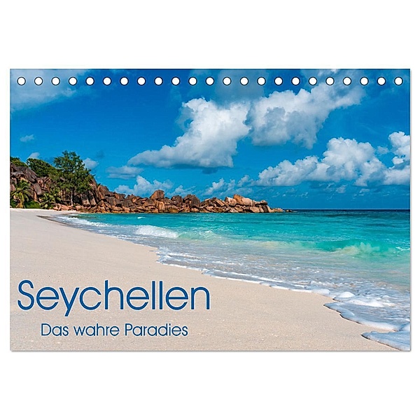 Seychellen - Das wahre Paradies (Tischkalender 2025 DIN A5 quer), CALVENDO Monatskalender, Calvendo, Julia Zabolotny