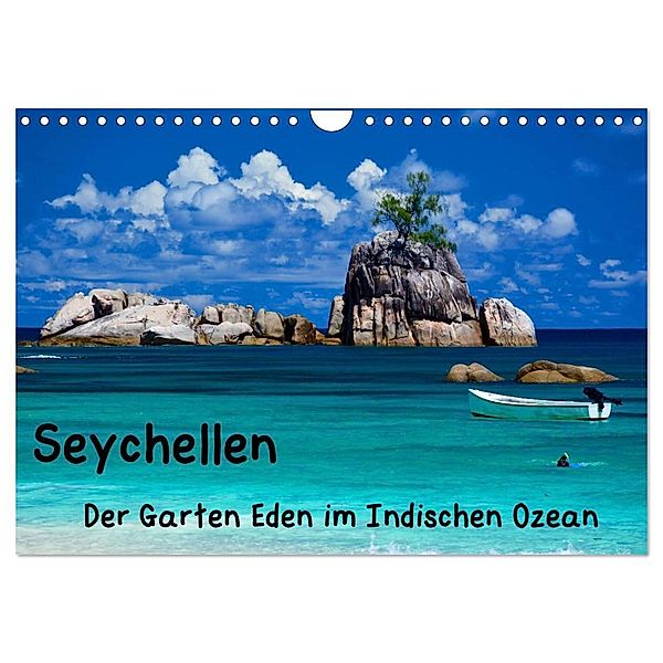 Seychellen - Der Garten Eden im Indischen Ozean (Wandkalender 2024 DIN A4 quer), CALVENDO Monatskalender, Thomas Amler