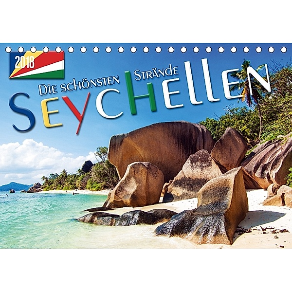 Seychellen - Die schönsten Strände (Tischkalender 2018 DIN A5 quer), Max Steinwald