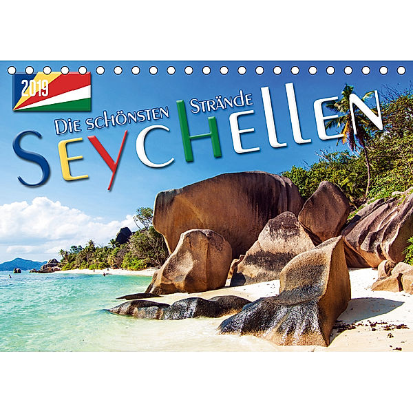 Seychellen - Die schönsten Strände (Tischkalender 2019 DIN A5 quer), Max Steinwald