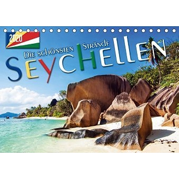 Seychellen - Die schönsten Strände (Tischkalender 2020 DIN A5 quer), Max Steinwald