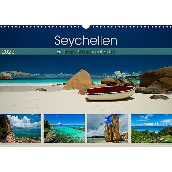 Seychellen - Ein letztes Paradies auf Erden (Wandkalender 2023 DIN A3 quer), Marcel René Grossmann