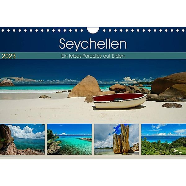 Seychellen - Ein letztes Paradies auf Erden (Wandkalender 2023 DIN A4 quer), Marcel René Grossmann