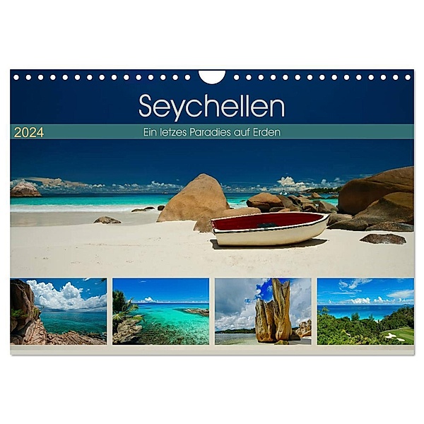 Seychellen - Ein letztes Paradies auf Erden (Wandkalender 2024 DIN A4 quer), CALVENDO Monatskalender, Marcel René Grossmann