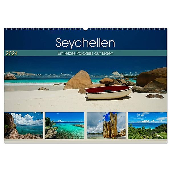 Seychellen - Ein letztes Paradies auf Erden (Wandkalender 2024 DIN A2 quer), CALVENDO Monatskalender, Marcel René Grossmann