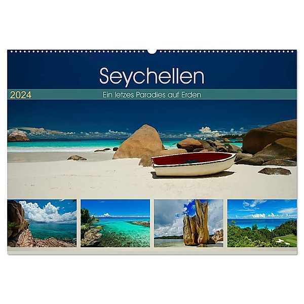 Seychellen - Ein letztes Paradies auf Erden (Wandkalender 2024 DIN A2 quer), CALVENDO Monatskalender, Marcel René Grossmann