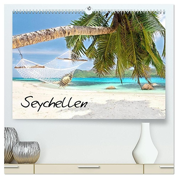 Seychellen (hochwertiger Premium Wandkalender 2024 DIN A2 quer), Kunstdruck in Hochglanz, Jenny Sturm