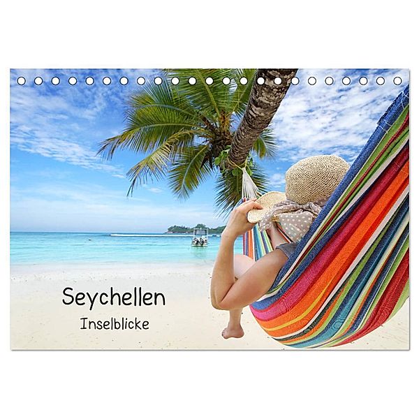 Seychellen Inselblicke (Tischkalender 2024 DIN A5 quer), CALVENDO Monatskalender, Jenny Sturm