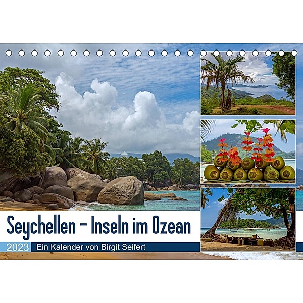 Seychellen - Inseln im Ozean (Tischkalender 2023 DIN A5 quer), Birgit Harriette Seifert