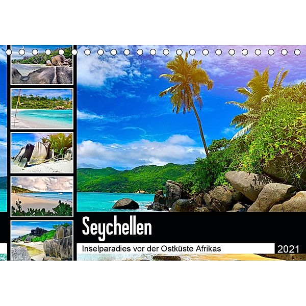 Seychellen - Inselparadies vor der Ostküste Afrikas (Tischkalender 2021 DIN A5 quer), Alexandra Goldbach