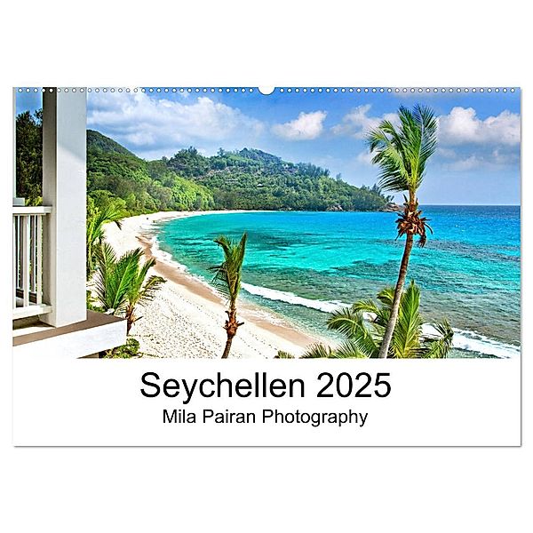 Seychellen Paradies 2025 (Wandkalender 2025 DIN A2 quer), CALVENDO Monatskalender, Calvendo, Mila Pairan