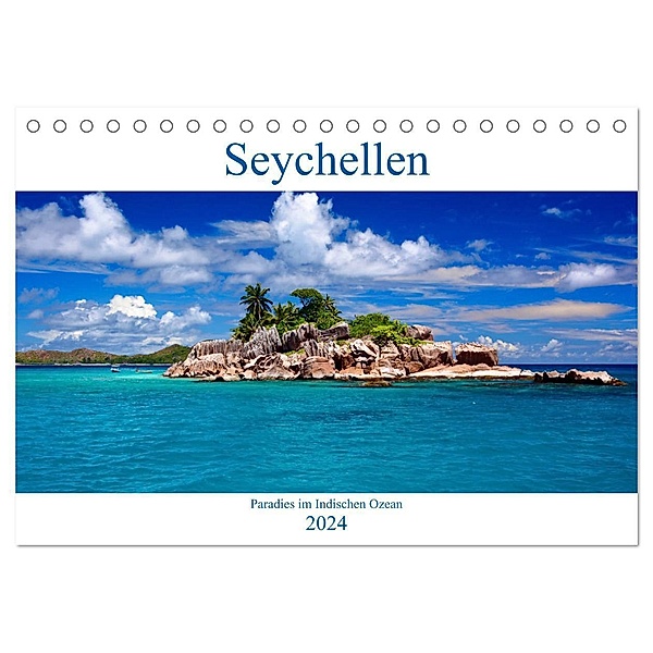 Seychellen - Paradies im Indischen Ozean (Tischkalender 2024 DIN A5 quer), CALVENDO Monatskalender, Thomas Amler