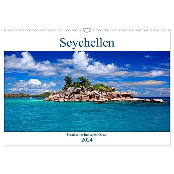 Seychellen - Paradies im Indischen Ozean (Wandkalender 2024 DIN A3 quer), CALVENDO Monatskalender, Thomas Amler