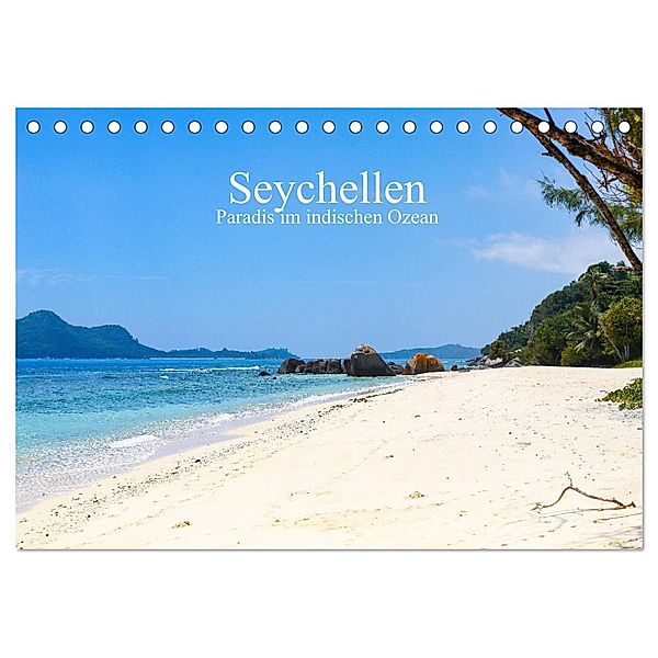 Seychellen - Paradis im indischen Ozean (Tischkalender 2024 DIN A5 quer), CALVENDO Monatskalender, Hupp Photography