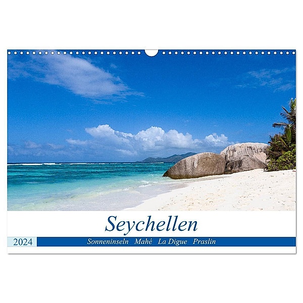 Seychellen. Sonneninseln - Mahé, La Digue, Praslin (Wandkalender 2024 DIN A3 quer), CALVENDO Monatskalender, Andreas Weber - ArtOnPicture