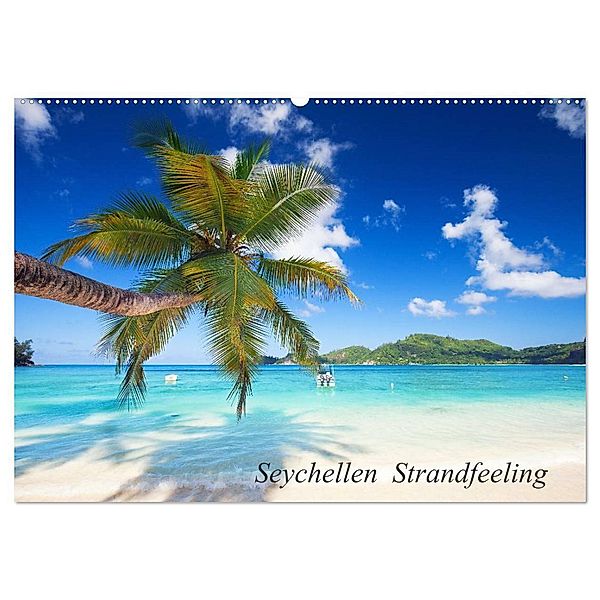 Seychellen Strandfeeling (Wandkalender 2024 DIN A2 quer), CALVENDO Monatskalender, Jenny Sturm