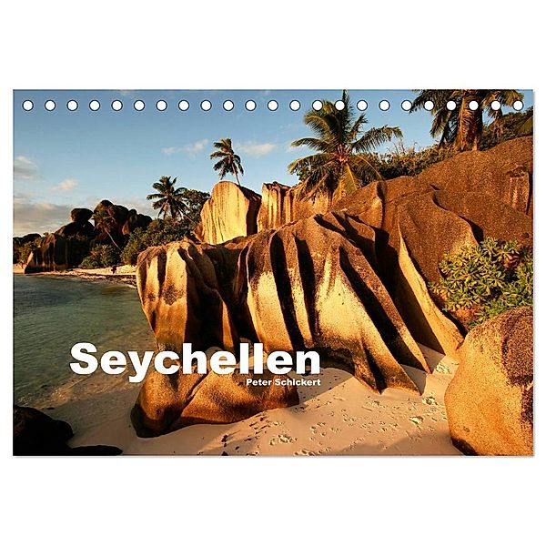 Seychellen (Tischkalender 2024 DIN A5 quer), CALVENDO Monatskalender, Peter Schickert