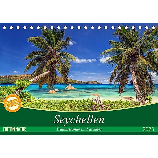 Seychellen - Traumstrände im Paradies (Tischkalender 2023 DIN A5 quer), Patrick Rosyk