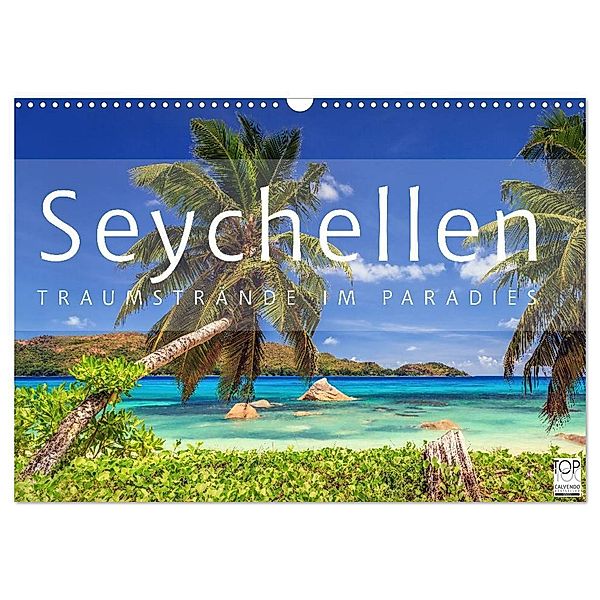 Seychellen Traumstrände im Paradies (Wandkalender 2024 DIN A3 quer), CALVENDO Monatskalender, Patrick Rosyk