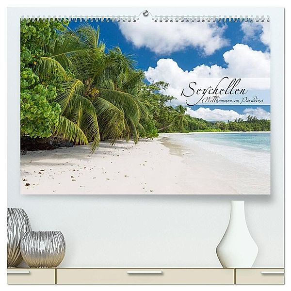 Seychellen - Willkommen im Paradies (hochwertiger Premium Wandkalender 2025 DIN A2 quer), Kunstdruck in Hochglanz, Calvendo, Christian Bremser