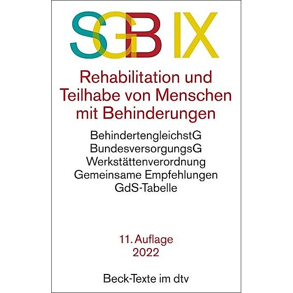 SGB IX Rehabilitation und Teilhabe von Menschen mit Behinderungen