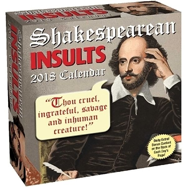 Shakespearean Insults 2018 Day-to-Day Calendar, William Shakespeare