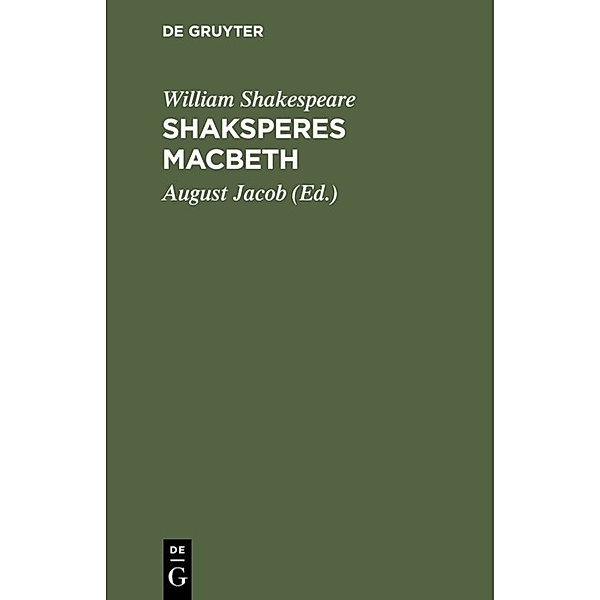 Shaksperes Macbeth, William Shakespeare