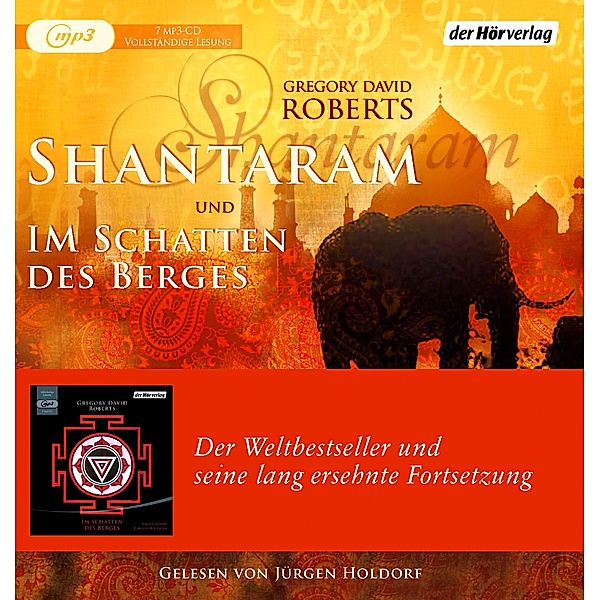 Shantaram und Im Schatten des Berges, 7 Audio-CD, 7 MP3 Hörbuch
