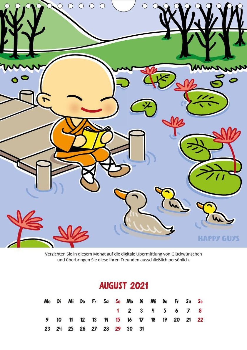 Shaolin Kalender 2021 Wandkalender 2021 Din A4 Hoch Kalender Bestellen