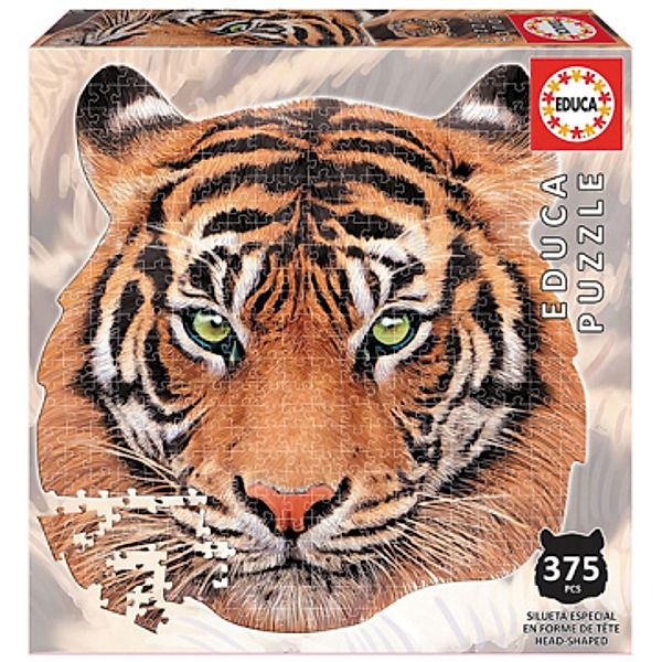 Shape Puzzle Tiger face   (Puzzle)