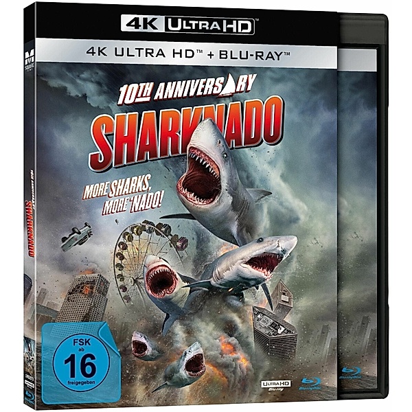 Sharknado - Extended 4K Edition (Limited Ed.), Ian Ziering, Tara Reid, Cassandra Scerbo