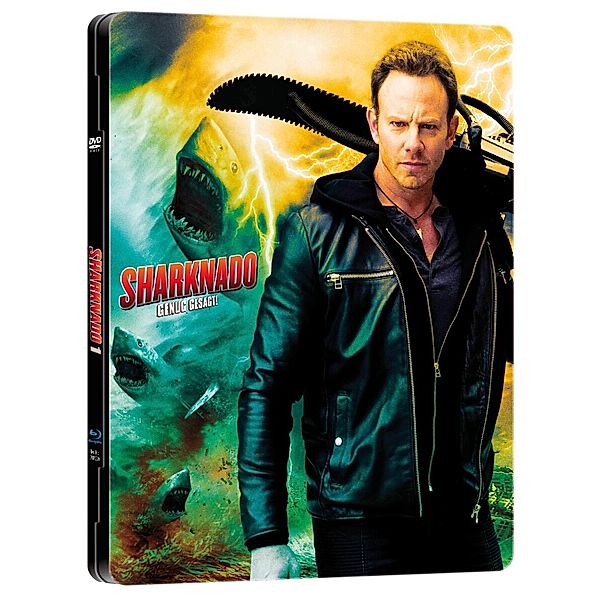 Sharknado Limited Steelcase Edition, Ian Ziering, Tara Reid, Cassandra Scerbo