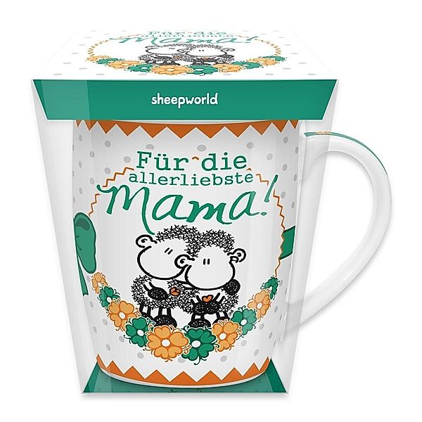 sheepworld Tasse Für die allerliebste Mama!