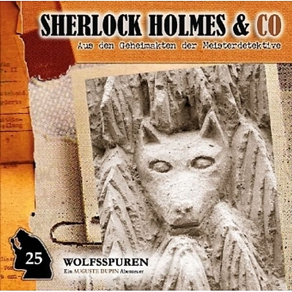 Sherlock Holmes & Co. - Wolfsspuren, 1 Audio-CD, Jacques Futrelles