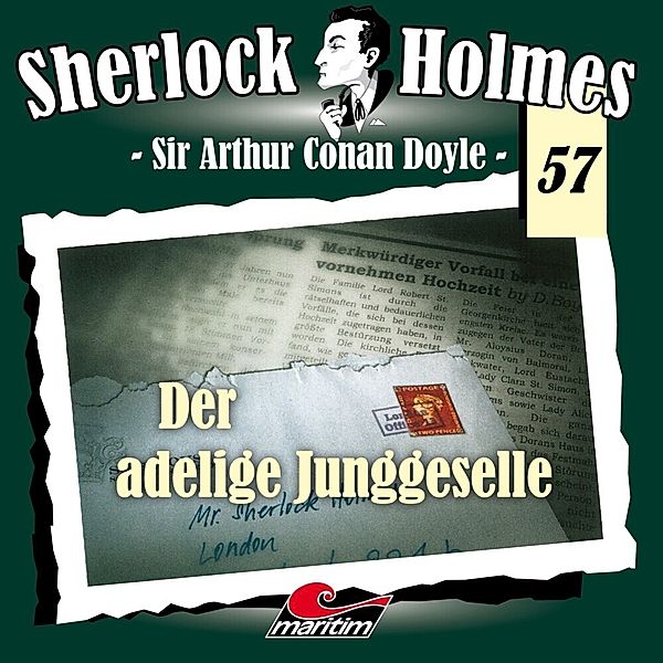 Sherlock Holmes - Der adelige Junggeselle, 1 Audio-CD, Arthur Conan Doyle