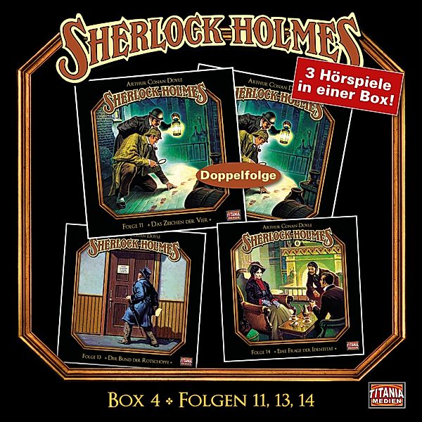 Sherlock Holmes - Die geheimen Fälle des Meisterdetektivs, Box - 4 - Folgen 11, 13, 14, Arthur Conan Doyle