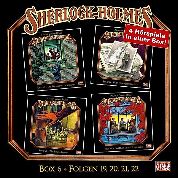 Sherlock Holmes - Die geheimen Fälle des Meisterdetektivs, Box - 6 - Folgen 19, 20, 21, 22, Arthur Conan Doyle