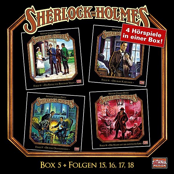 Sherlock Holmes - Die geheimen Fälle des Meisterdetektivs, Box - 5 - Folgen 15, 16, 17, 18, Arthur Conan Doyle