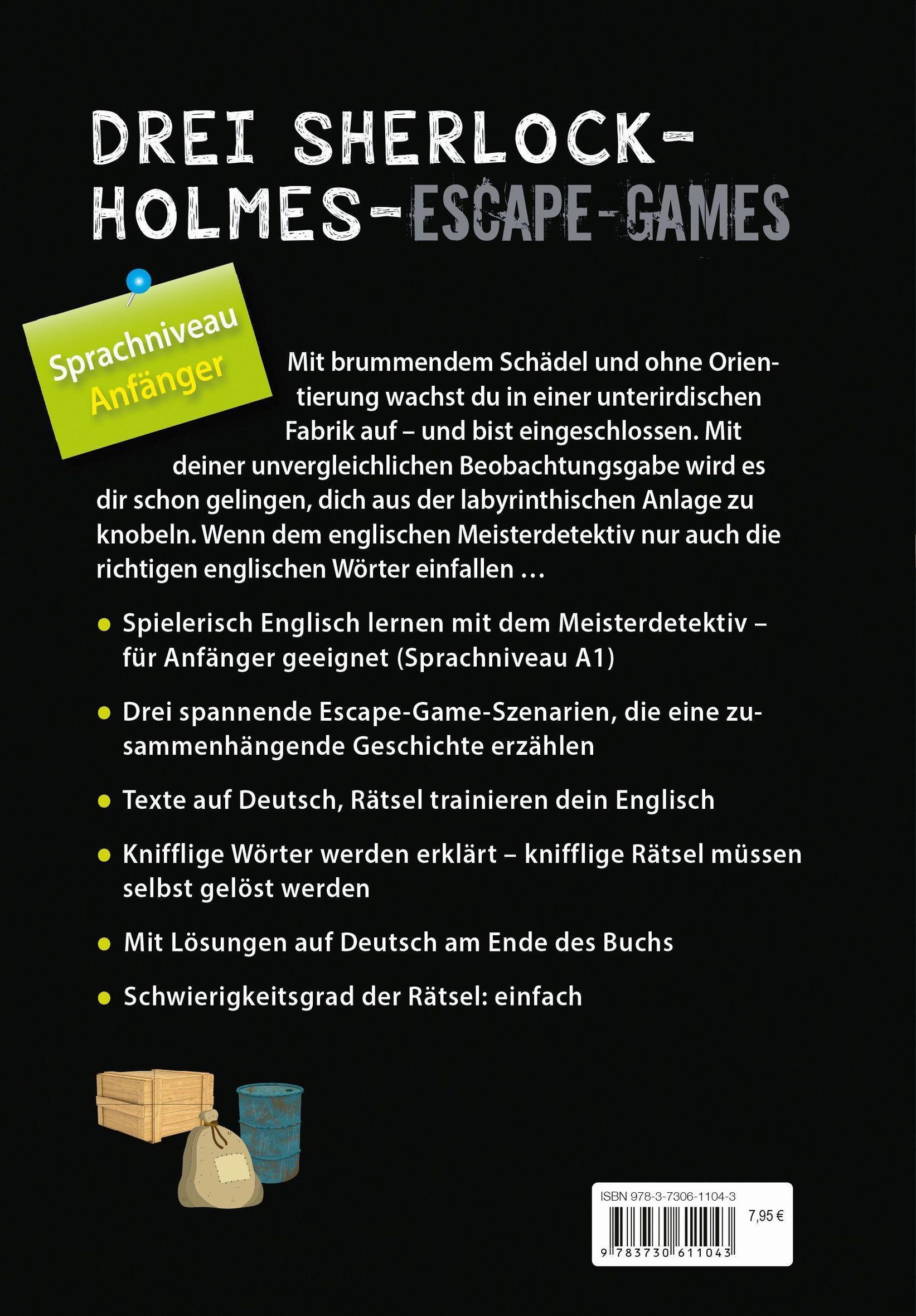 Sherlock Holmes Escape Book. Spielend Englisch lernen - für Anfänger  Sprachniveau A1 | Weltbild.at
