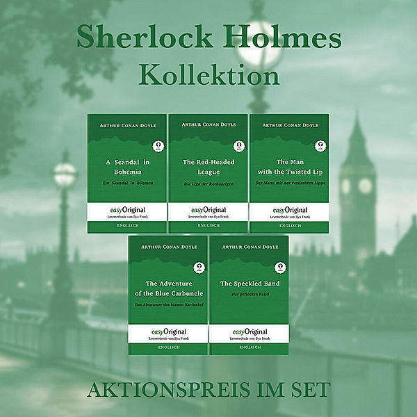 Sherlock Holmes Kollektion (Bücher + Audio-Online) - Lesemethode von Ilya Frank, m. 5 Audio, m. 5 Audio, 5 Teile, Arthur Conan Doyle