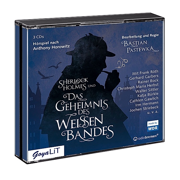 Sherlock Holmes und das Geheimnis des weißen Bandes,3 Audio-CD, Anthony Horowitz