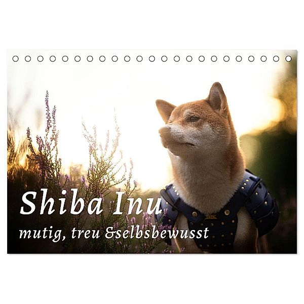 Shiba Inu - mutig, treu, selbstbewusst (Tischkalender 2024 DIN A5 quer), CALVENDO Monatskalender, Tamashinu Photography by Alexandra Schultz