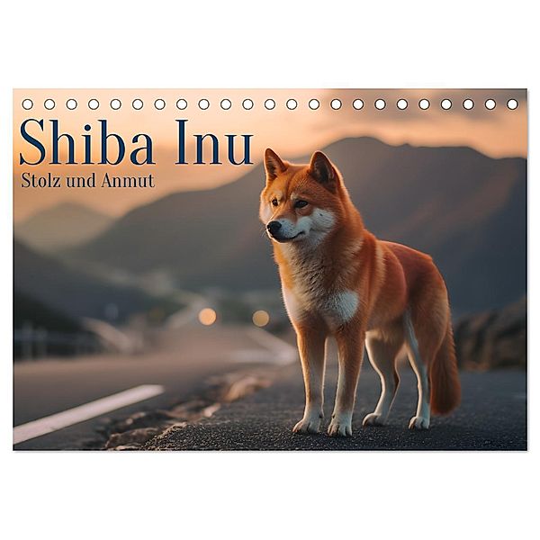 Shiba Inu - Stolz und Anmut (Tischkalender 2024 DIN A5 quer), CALVENDO Monatskalender, Gisela Walther