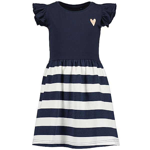 BLUE SEVEN Shirtkleid HEART & STRIPES in blau