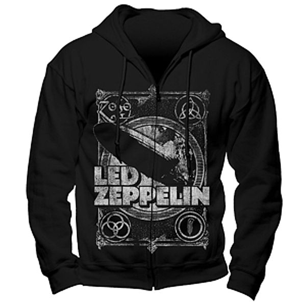Shook Me (Zip Hoodie,Schwarz,Größe S), Led Zeppelin